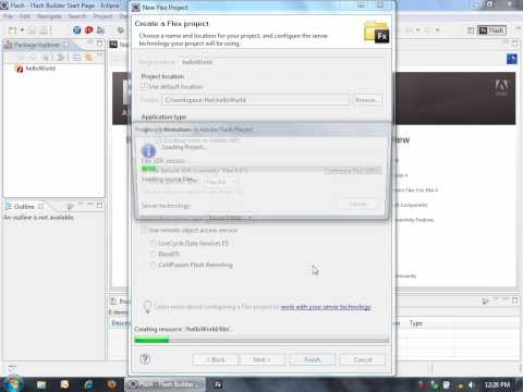 Create a New Flex Project in Flash Builder 4
