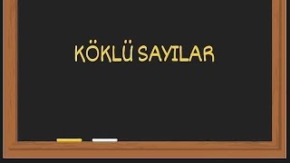 A Kök B Şeklinde Yazma