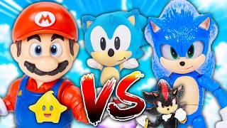 Movie Sonic Toys VS Movie Mario Toys! - SSC Plush