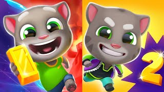 Talking Tom Time Rush vs Talking Tom Gold Run 2 Gameplay