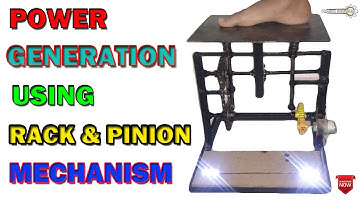 POWER GENERATION USING RACK AND PINION MECHANISM || SPEED BREAKER || PROJECT SOLUTION