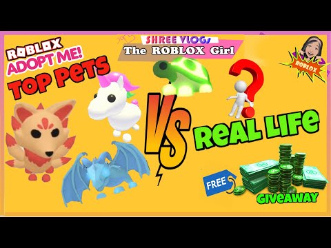 Roblox Adopt Me Pets In Real Life Top Adopt Me Pets In Real Lif U Robloxshree - roblox top model with pets