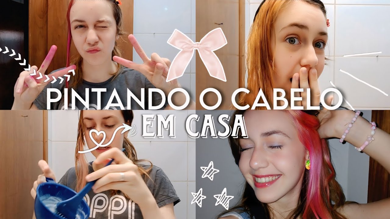 PINTANDO O CABELO SOZINHA EM CASA! ⭐️💗 