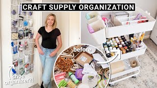 EXTREME Craft Supply Organization 🌟 Craft Room Declutter and Storage Solutions & Hacks!