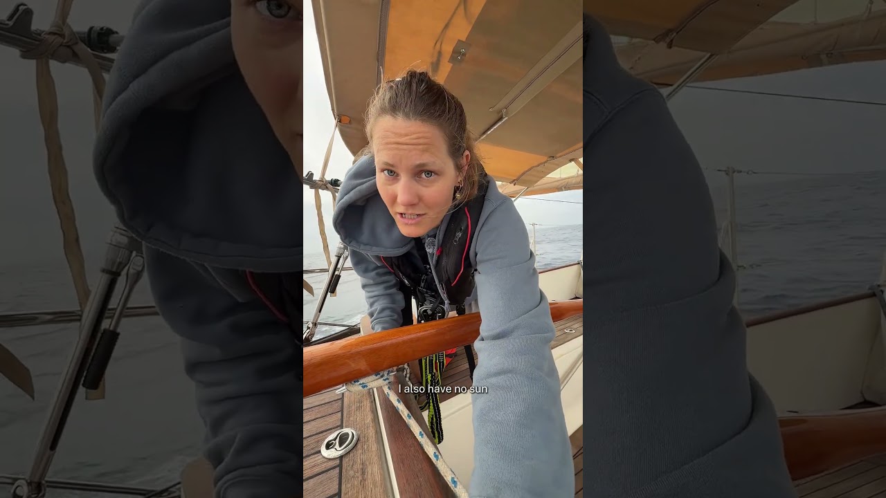 ⁣Norwegian girl sailing solo across the Atlantic day 20