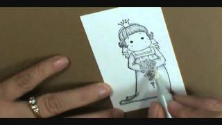 Copic Tutorial: Coloring White 1/2