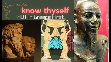 Know Thyself, NOT in Greece First.