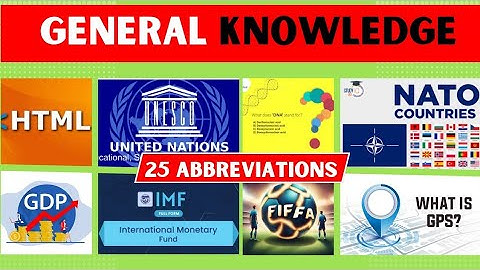 Abbreviations quiz | Abbreviations quiz questions and answers | Full form quiz | Abbreviations