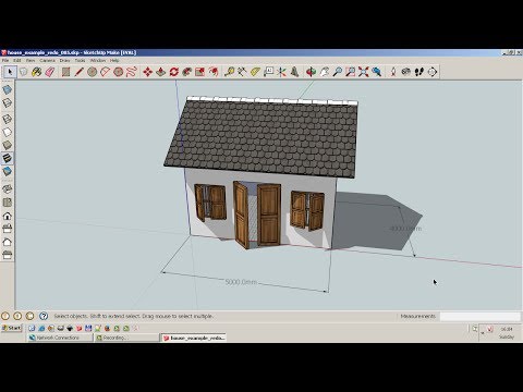 Hướng dẫn sử dụng phần mềm Sketchup vẽ mô hình 3D, phần 2: Vẽ một ngôi nhà nhỏ (Vietnamese)