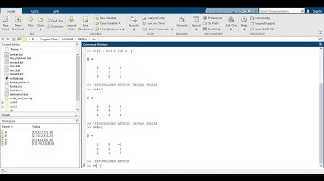 Tutorial penggunaan operasi matriks pada matlab