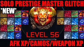 *NEW* AFK PRESTIGE MASTER GLITCH! SOLO UNLIMITED XP/CAMOS/MORE! BO7 GLITCHES! BO7 ZOMBIES GLITCH!