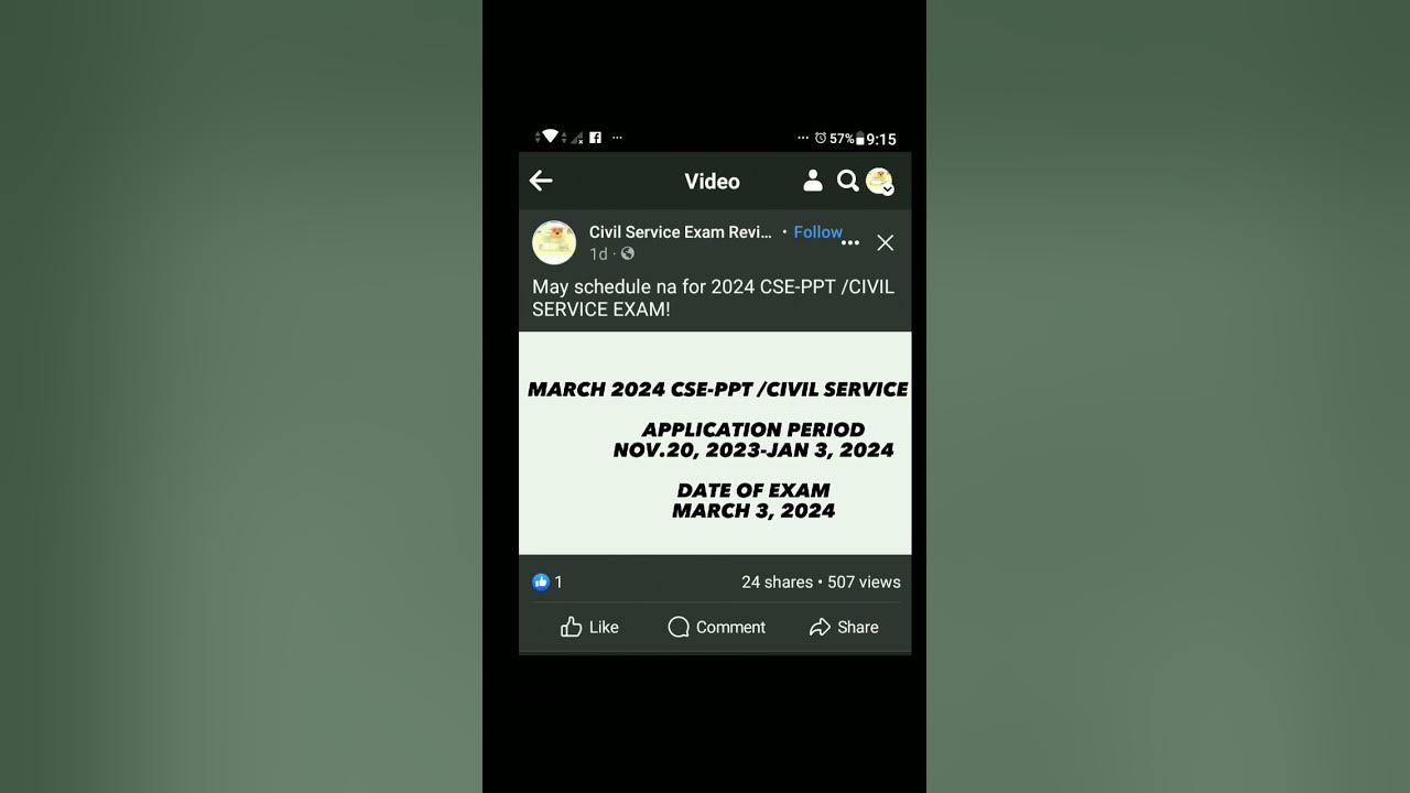CSC EXAM SCHEDULE 2024 cscexam YouTube