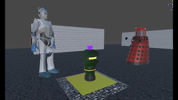 Unity ML Agent Cyber Man vs Dalek