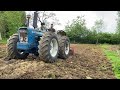 FORD COUNTY 764 TRACTOR ROTAVATING