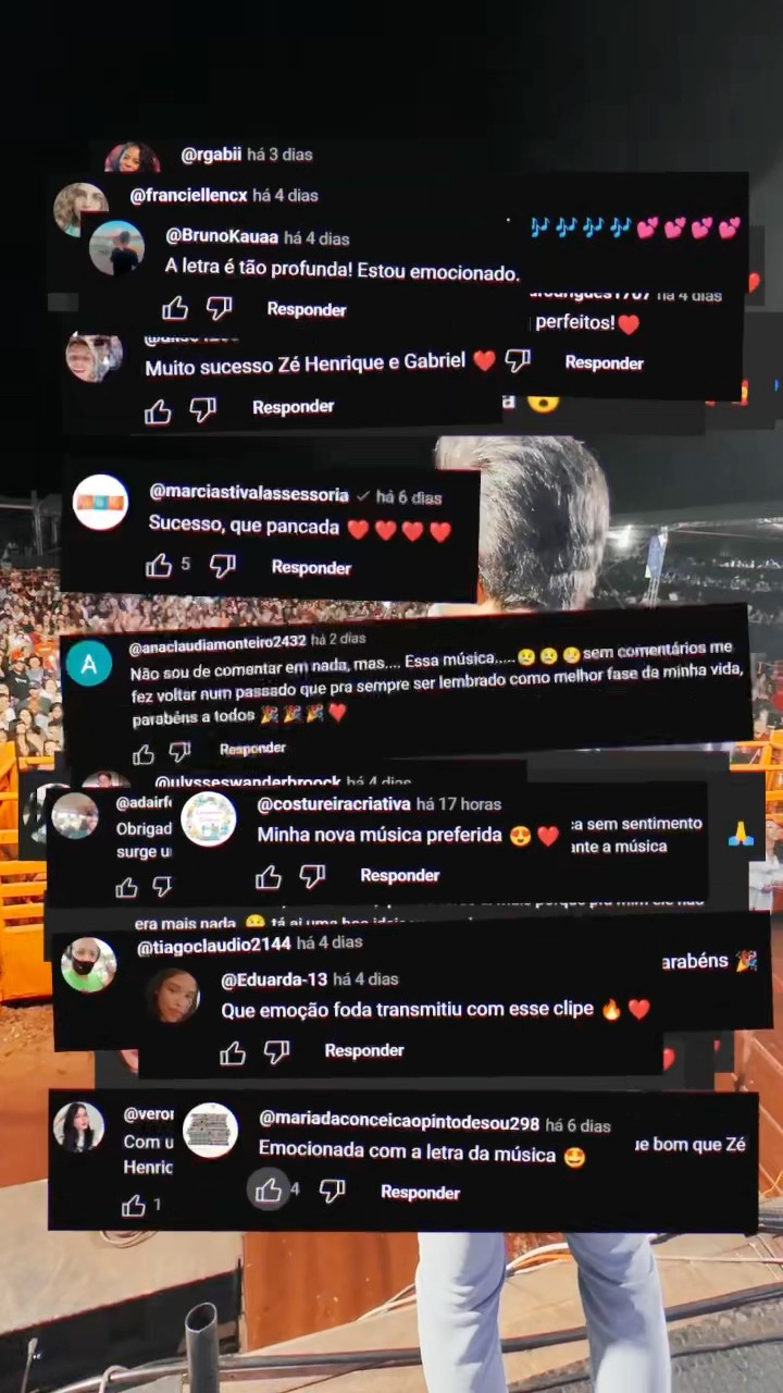 Esse carinho de vocês com a nossa nova música está lindo demais. ??