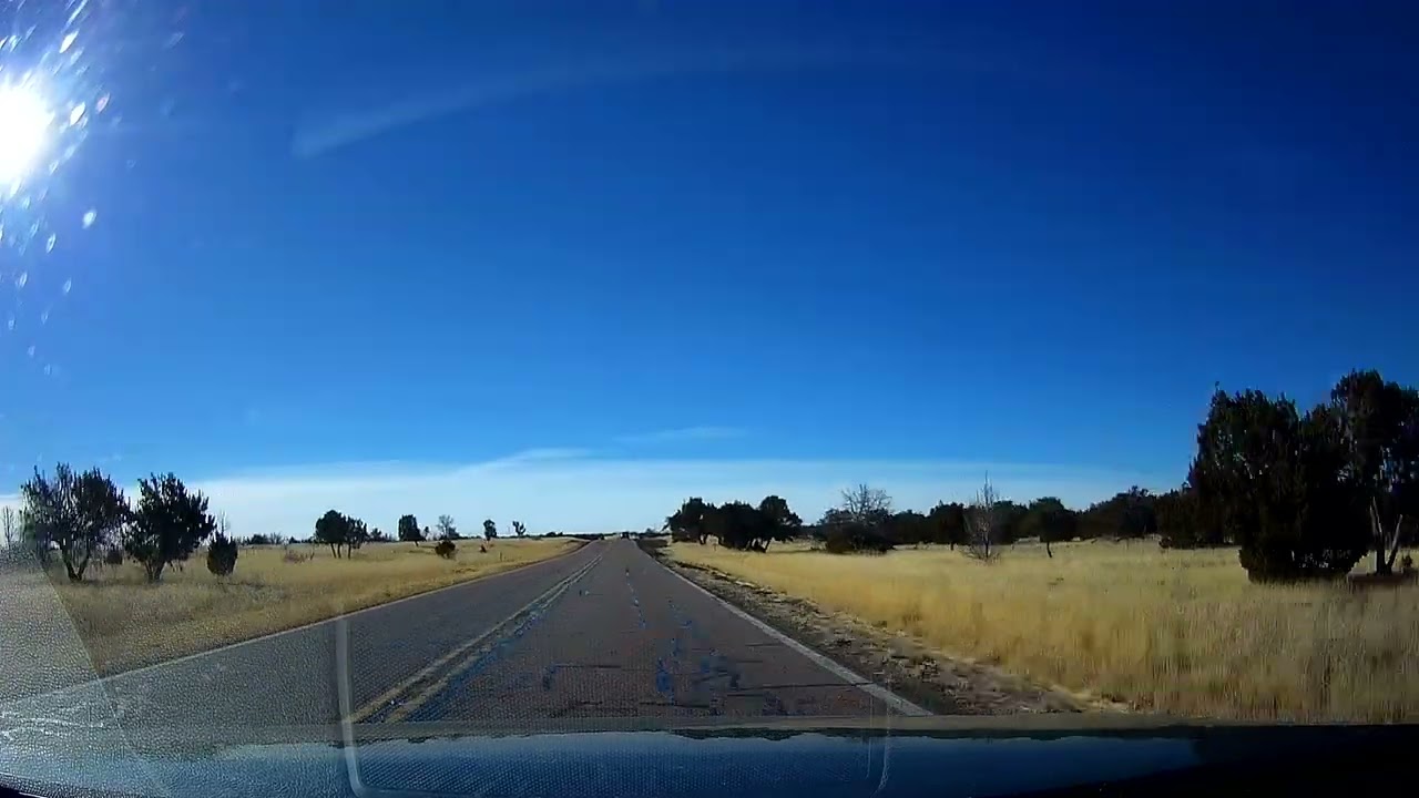 Driving along Route 377 and Route 277 in Arizona