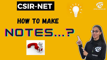 How to make Short Notes || CSIR-NET LIFESCIENCE #apnasapnajrf