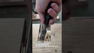 Fast Sharp Wood Chisel Trick for Clean Square Mortise Cuts!!!!!! #Woodworking #Carpentry #HandTools