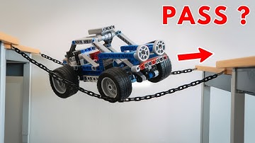Crossing IMPOSSIBLE Chain Bridge with LEGO Car | LEGO Smart