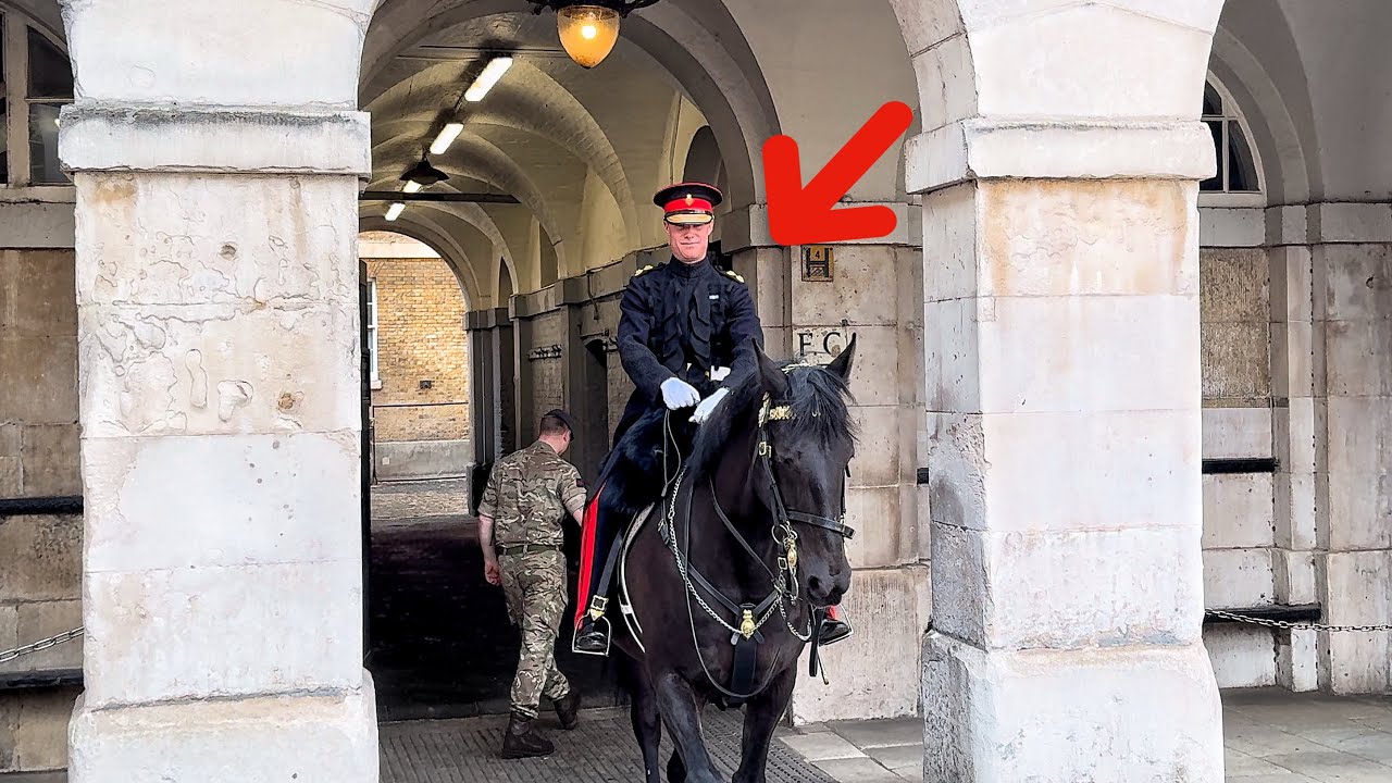 Tourists Stunned to See Captain Leave on Horseback! - YouTube