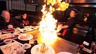 Teppanyaki show from professional chef