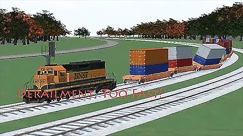 Train Sim - Japan Using EMD SD40-1 Got Derailment Because Too Fast