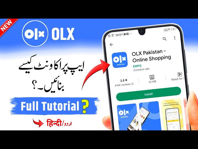 Create OLX account, Sign up Olx app