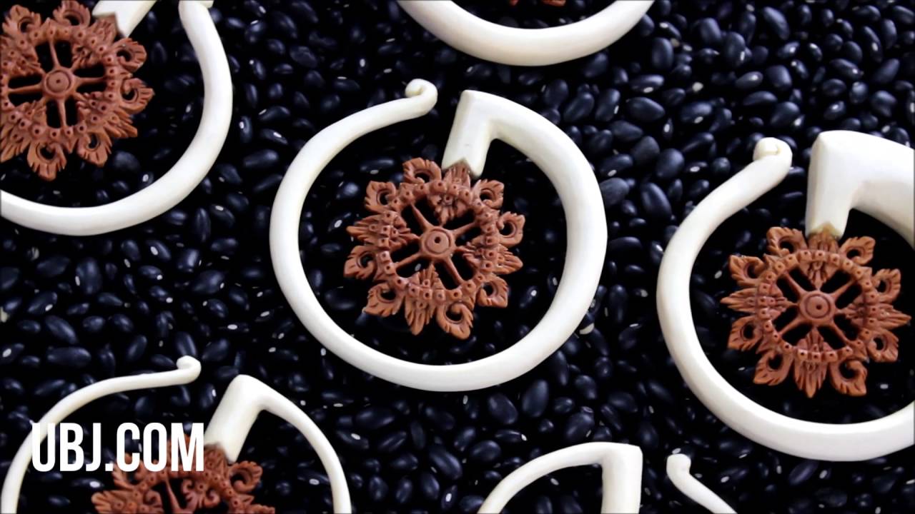 body piercing valparaiso Lineal Flare Double Wood Hangers (8G - 5/8