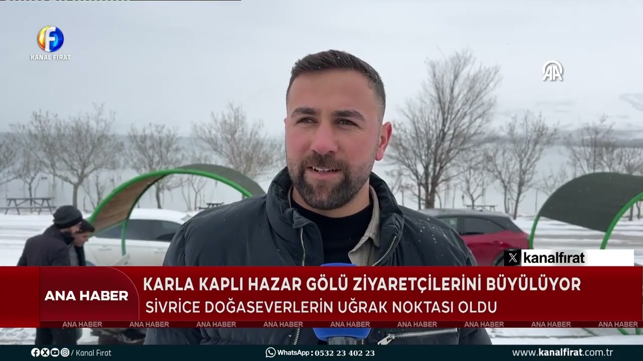 Ana Haber Karla Kaplı Hazar Gölü Ziyaretçilerini Büyülüyor 11 02 2026
