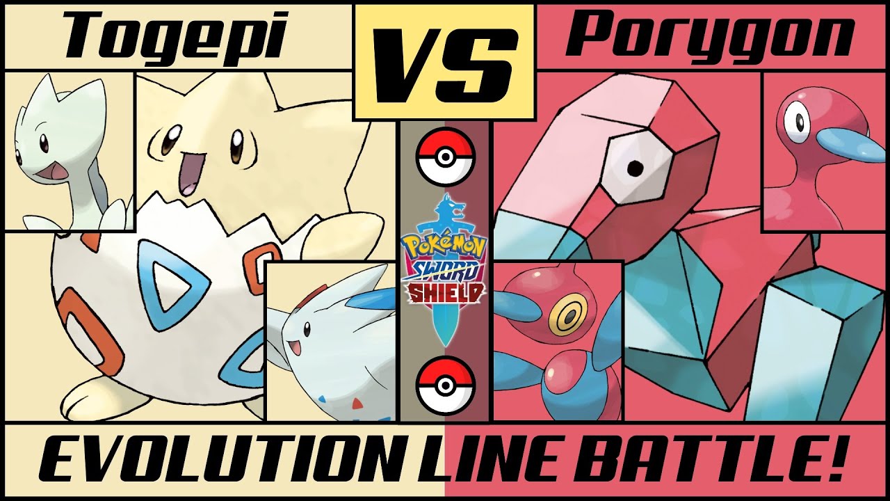 TOGEPI vs PORYGON | Evolutin Line Pokémon Battle