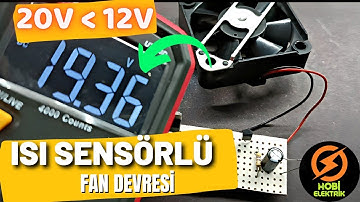 Isıya Duyarlı Otomatik Fan Devresi Nasıl Yapılır? L7812/Bc547 #ntc #fan #bc547