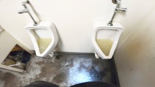 URINALS OVERFLOWING WITH URINE/CALCIUM UNCLOGGING  Drain Pros Ep. 32