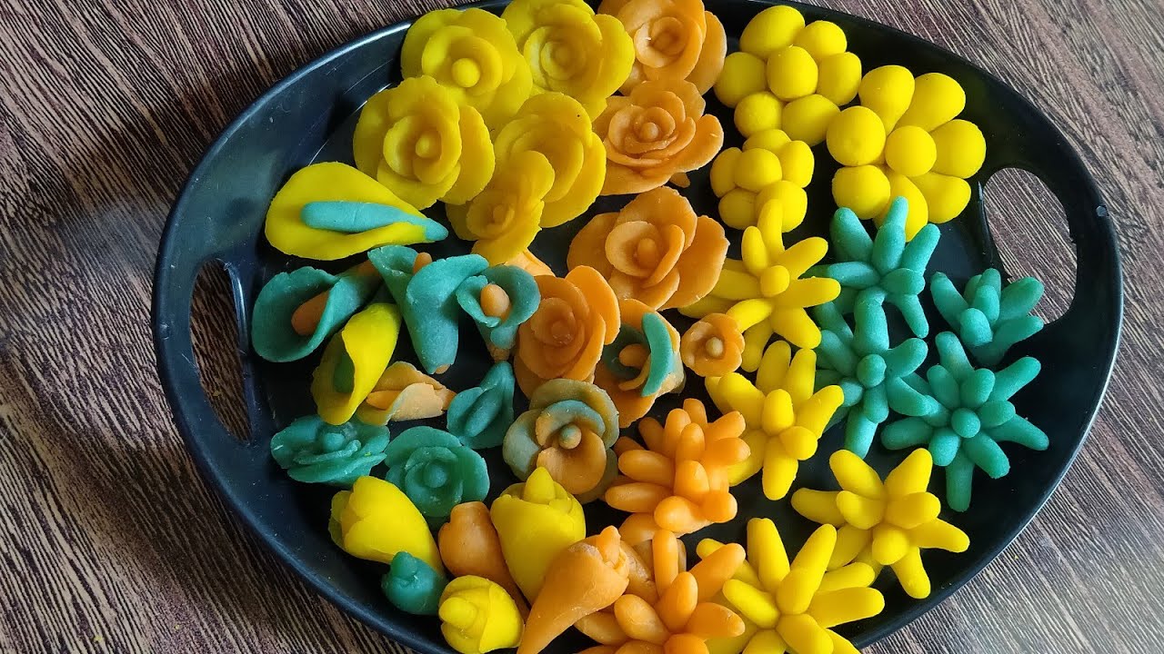 how to make bread dough flowers at home. homemadeflower YouTube