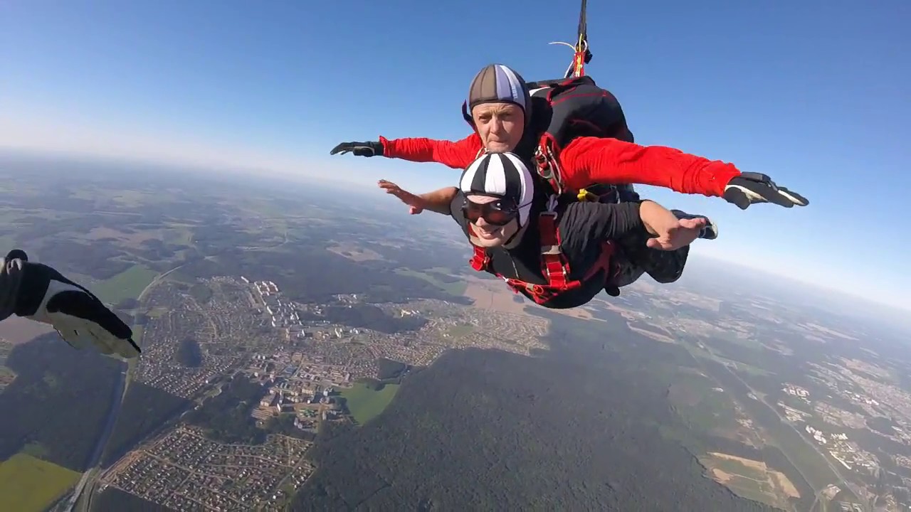 прыжок с парашютом польша цена прыжок с парашютом в Минске - YouTube