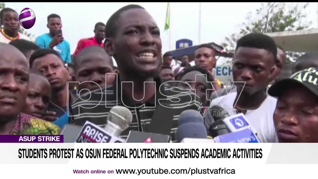 Students Protest as Osun Federal Polytechnic Suspends Academic Activities (News | Nigeria)