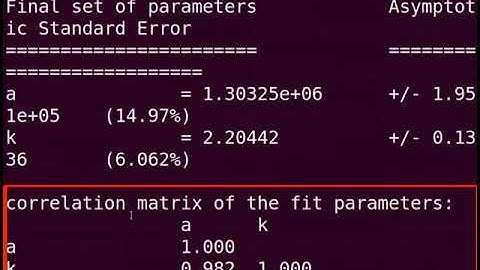 Error bars and data fitting - English