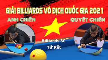 Vietnam Billiards Carom 3 Cushion Championship. NGUYỄN ĐỨC ANH CHIẾN - TRẦN QUYẾT CHIẾN