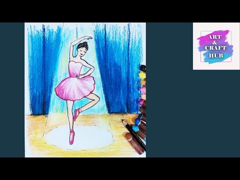 How to draw a Ballerina/ Very easy Pencil drawing. For Beginners. Step by Step. Tutorial.