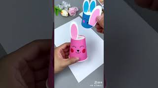 Diy Paper Cup Rebbit Moving Toy -786