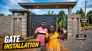 Peaceful Living in Our Dream Home 🏡| Our Modern Gate Up, Perimeter Wall Materials &Goat Stew Feast 🏡