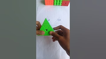 How to Solve a Pyraminx (magic trick) #shorts