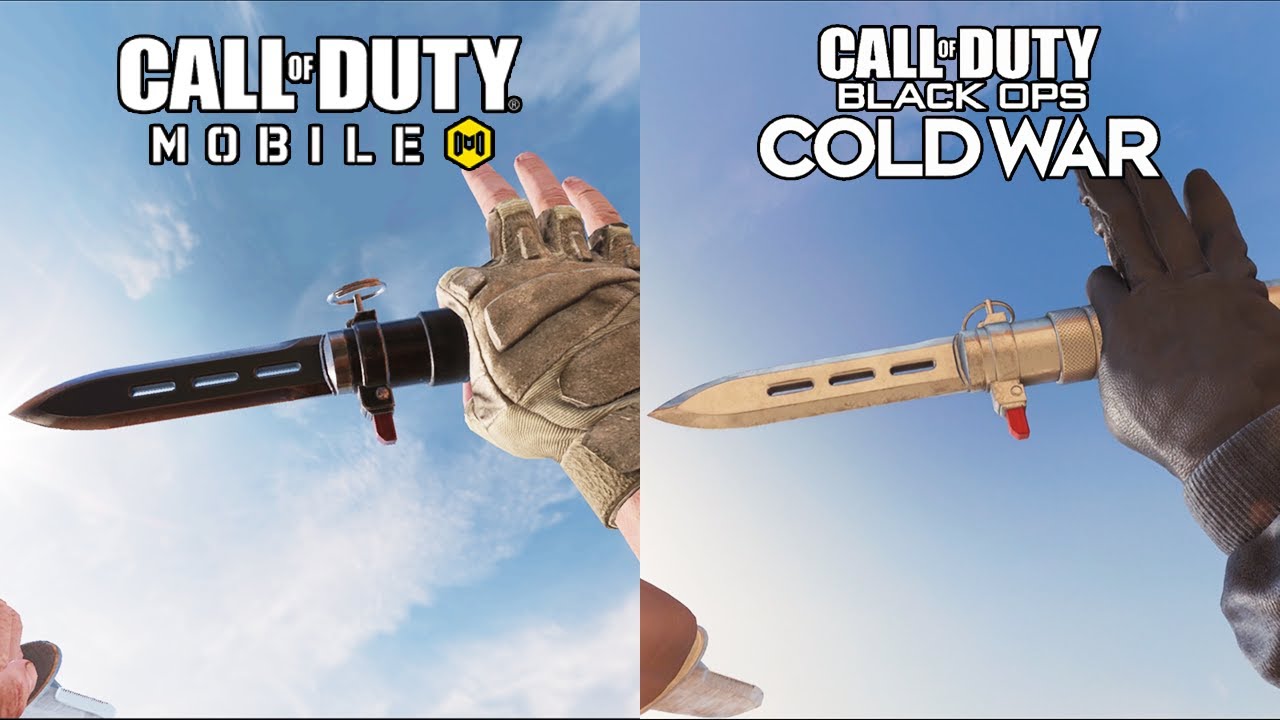 *New* BALLISTIC KNIFE｜COD Mobile vs Black Ops Cold War ｜Weapon