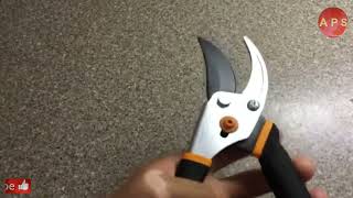 Bypass Pruning Shears, Sharp Precision-ground Steel Blade, 5.5” Plant Clippers (91095935J)