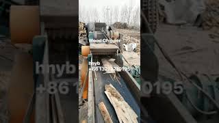 Working process of wood chipper