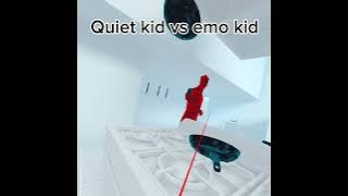 Quiet kid vs Emo kid #shorts #viral #superhot #vr #virtualrealityheadset