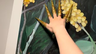 ASMR Tapping + Scratching with Long fake nails