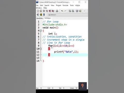 how to write for loop in C Language | For loop in C - YouTube