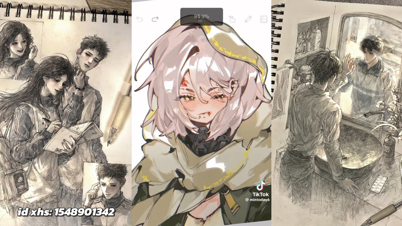 [#3] Tổng hợp tiktok tranh vẽ của các artist Việt Nam 🎨🖌#drawing #art 