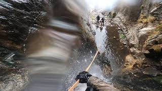 Monkey Face Falls: first long waterfall