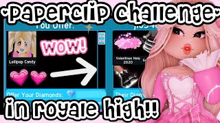 Paperclip Challenge in Royale High! *Lollipop to halo?!* | Roblox Royale High